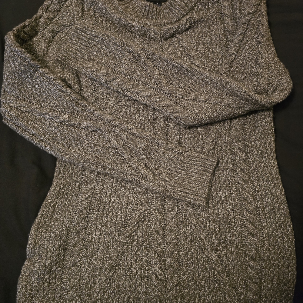Current Air Greenish/Charcoal Knit Sweater